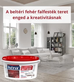 A beltéri fehér falfesték teret enged a kreativitásnak