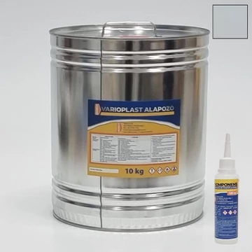 Műgyanta Padló Varioplast fedő önterülő padlóhoz világosszürke 10 kg + B komponens 2X 100 ml
