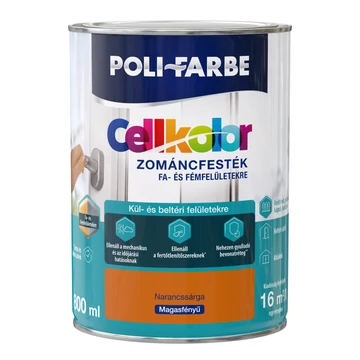 Poli-Farbe Cellkolor narancssárga 0,8l magasfényű Zománcfesték