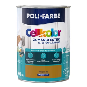 Poli-Farbe Cellkolor világos dió 0,8l magasfényű Zománcfesték