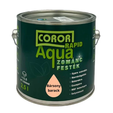 Coror Rapid Aqua VÍZBÁZISÚ Zománcfesték Bársonybarack 2,5l