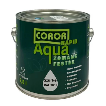 Coror Rapid Aqua VÍZBÁZISÚ Zománcfesték Szürke RAL 7035 2,5l