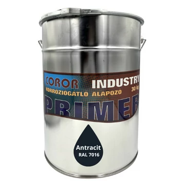 COROR Industry Korróziógátló alapozó antracit Ral 7016 30kg