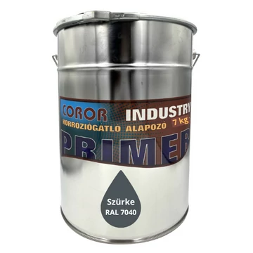 COROR Industry Korróziógátló alapozó szürke Ral 7040 7kg