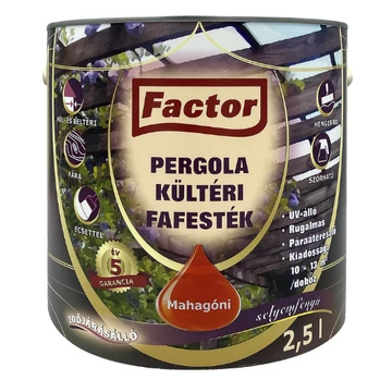 Factor Pergola mahagóni 2,5 l kültéri fafesték