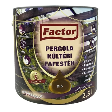 Factor Pergola dió 2,5 l kültéri fafesték