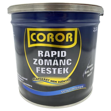 Coror Rapid matt fekete 2,5 l Zománcfesték RAL 9005