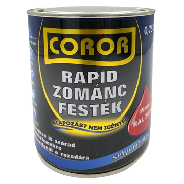 Coror Rapid piros 0,75 l Zománcfesték RAL 3020