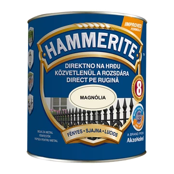 Hammerite közvetlenül rozsdára festék magnólia fényes  2,5 l