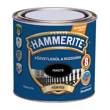 Hammerite közvetlenül rozsdára festék fekete fényes  0,25 l