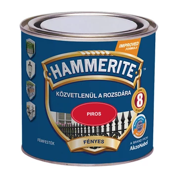 Hammerite közvetlenül rozsdára festék piros fényes  0,25 l