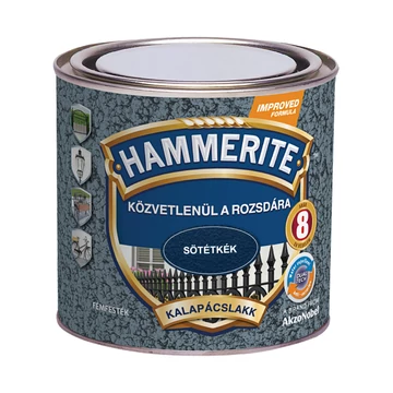 Hammerite közvetlenül rozsdára festék sötétkék kalapácslakk  0,25 l