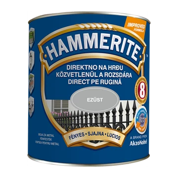 Hammerite közvetlenül rozsdára festék ezüst fényes  2,5 l