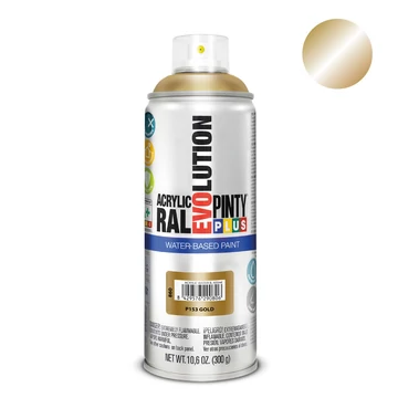 Pinty Plus Evolution Arany vizes bázisú akril festék spray 400ml P153