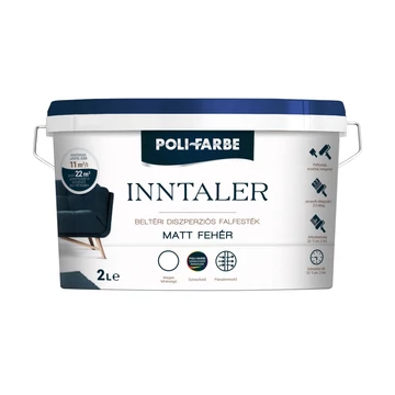 Poli-Farbe Inntaler fehér 2 l beltéri diszperziós falfesték