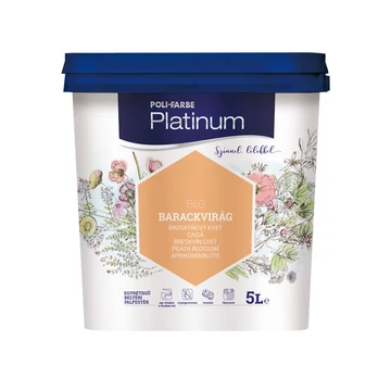 Poli-Farbe Platinum barackvirág 5 l színes beltéri falfesték