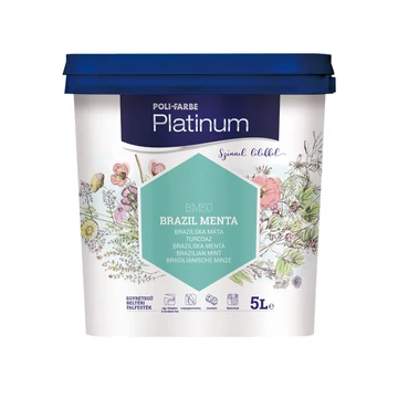 Poli-Farbe Platinum brazil menta 5 l színes beltéri falfesték