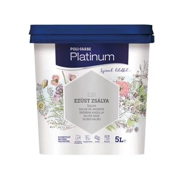 Poli-Farbe Platinum ezüst zsálya 5 l színes beltéri falfesték