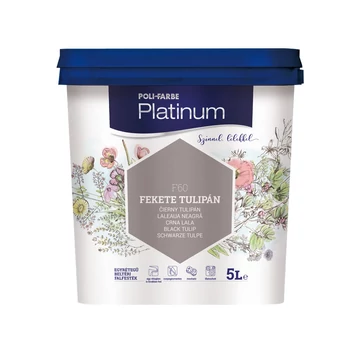 Poli-Farbe Platinum fekete tulipán 5 l színes beltéri falfesték