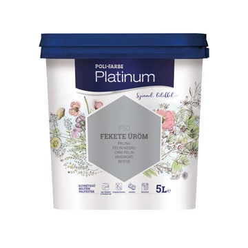 Poli-Farbe Platinum fekete üröm 5 l színes beltéri falfesték
