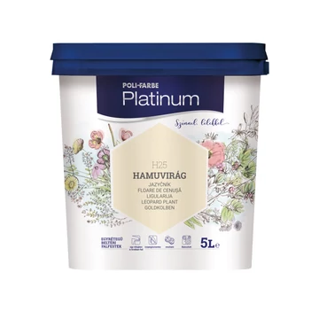 Poli-Farbe Platinum hamuvirág 5 l színes beltéri falfesték