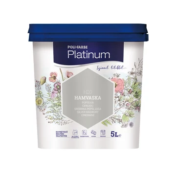 Poli-Farbe Platinum hamvaska 5 l színes beltéri falfesték
