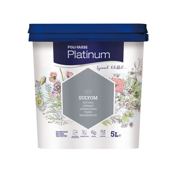 Poli-Farbe Platinum sulyom 5 l színes beltéri falfesték