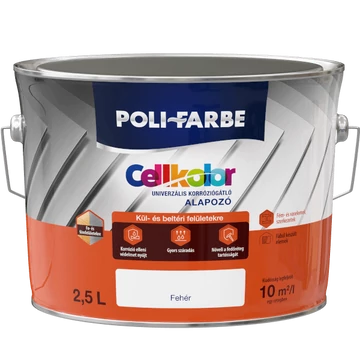 Poli-Farbe Cellkolor Univerzális Korróziógátló Alapozó fehér színben 2,5l