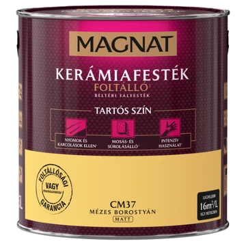Magnat Kerámiafesték mézes borostyán 2,5l foltálló beltéri matt CM37