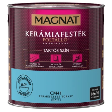Magnat Kerámiafesték természetes türkiz 2,5l foltálló beltéri matt CM41