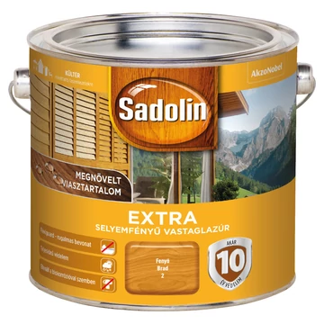 Sadolin Extra selyemfényű vastaglazúr fenyő színben 2,5l