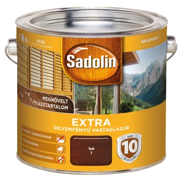 Sadolin Extra teak 2,5 l selyemfényű vastaglazúr