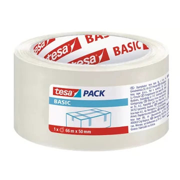 Tesa Csomagolószalag Basic Átlátszó 66 m/50 mm