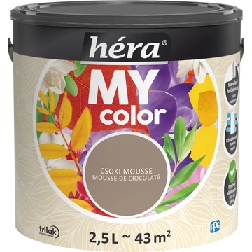 Héra My Color matt beltéri falfesték  csoki mousse színű 2,5l