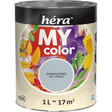 Héra My Color matt beltéri falfesték  hamuszürke színű 1l