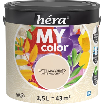 Héra My Color matt beltéri falfesték  latte macchiato színű 2,5l