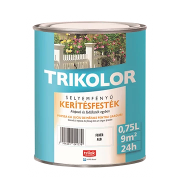 Trikolor kerítésfesték selyemfényű választható színben és kiszerelésben