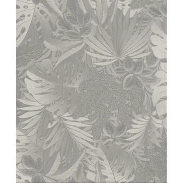 Levélmintás szürke színű vlies tapéta Botanica/Marburg 33302