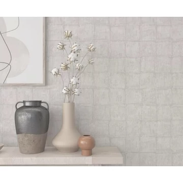 Szövött mintás ezüst színű vlies tapéta Botanica/Marburg 33968