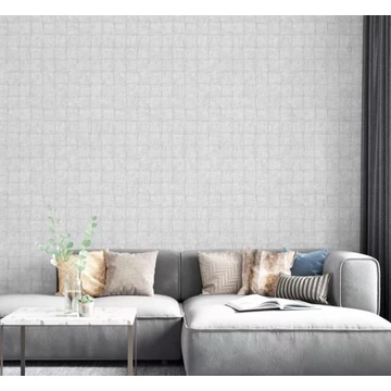 Szövött mintás Ezüst színű vlies tapéta Botanica/Marburg 33971