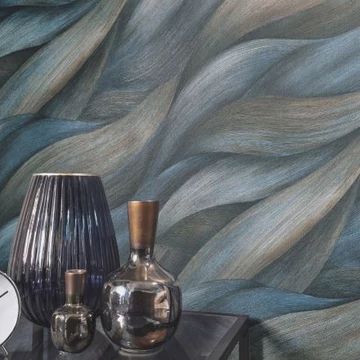 Casual Chic/Erismann 10257-08 Hullám mintás kék színű vlies tapéta 