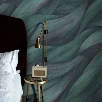 Hullám mintás zöld színű vlies tapéta Casual/Chic 10257-18