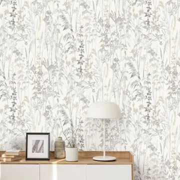 Casual Chic/Erismann 10258-14 Levélmintás bézs színű vlies tapéta  