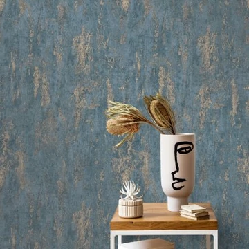 Casual Chic/Erismann 10273-08 Beton mintás kék színű vlies tapéta 