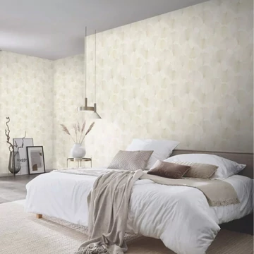 Levélmintás bézs színárnyalatú vlies tapéta Elysium/Erismann 10470-14