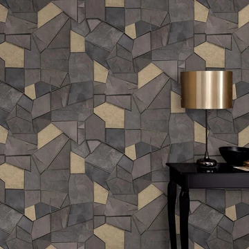 Kő mintás barna színárnyalatú vlies tapéta ELLE DECOR 4 / ERISMANN 10445-37