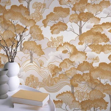 Fa mintás arany színárnyalatú vlies tapéta ELLE DECOR 4 / ERISMANN 10448-30