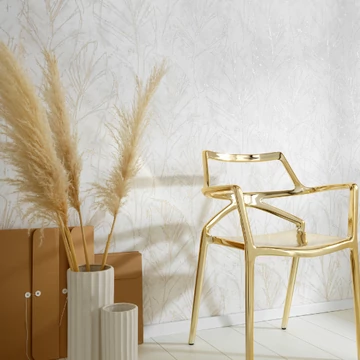 Evolution/Erismann 10321-02 Levélmintás drapp/arany színű vlies tapéta  