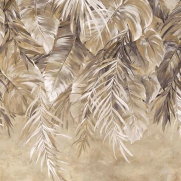 Levélmintás barna színárnyalatú Vlies tapéta Fashion for walls 4 2536V11