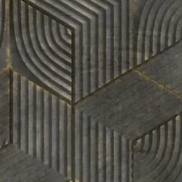 Geometriai mintás fekete színárnyalatú Vlies tapéta Kylie 81619